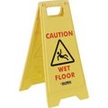 Global Equipment Global Industrial„¢ Floor Sign 2 Sided - Caution Wet Floor 338